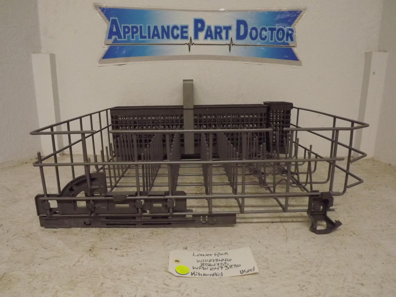 KitchenAid Dishwasher W11498446 8561733 WPW10473836 Lower Rack Used KitchenAid Dishwasher W11498446 8561733 WPW10473836 Lower Rack Used